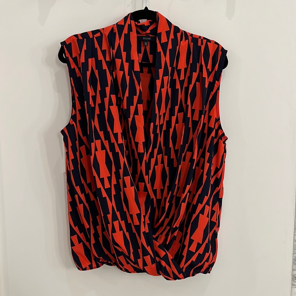 Bubble Hem Wrap Top - image 1